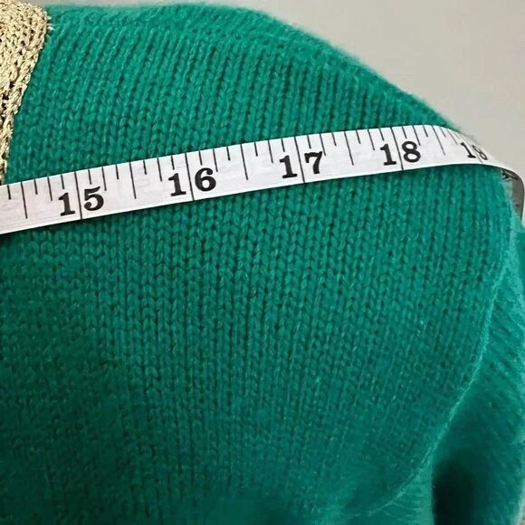 Sideffects Oversized Green-Gold Cardigan Size M/L FINAL PRICE 🎈 - Picture 7 of 8